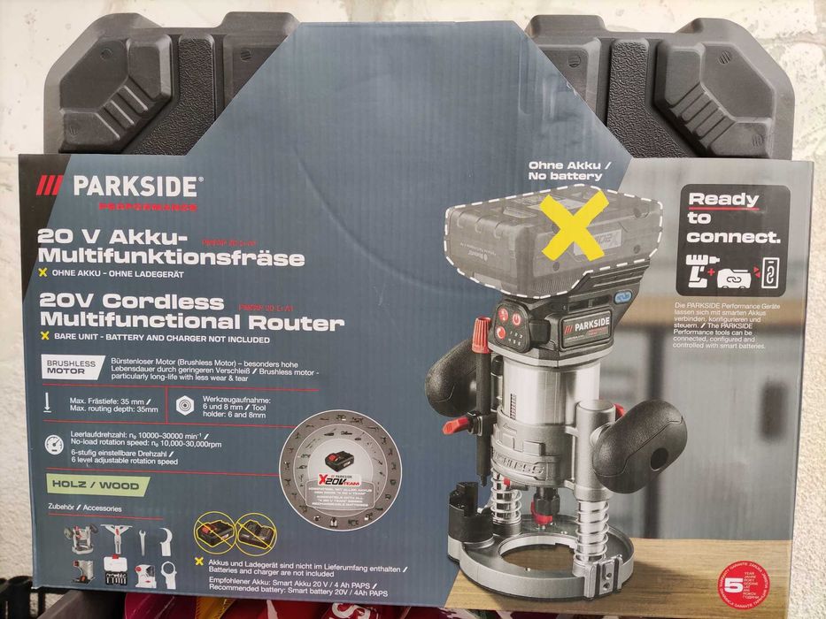 PARKSIDE Perf. PMFAP 20-Li A1, Freza multifunctionala (router) + acces