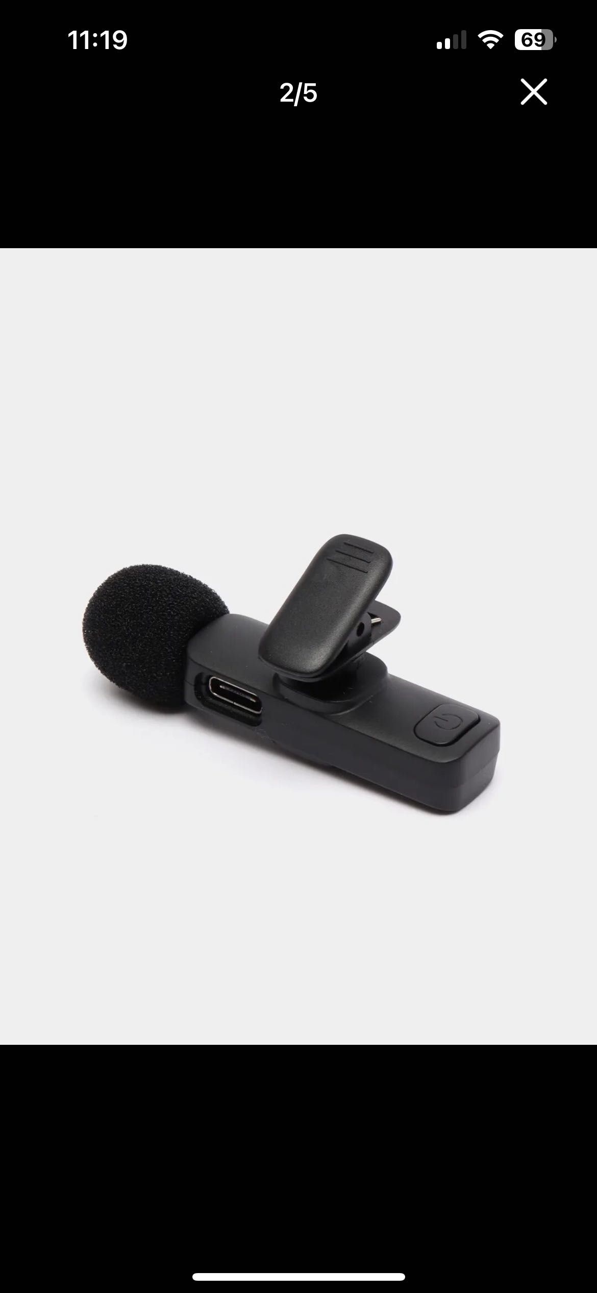 Беспроводной микрофон, петличка для телефона IOS и Android