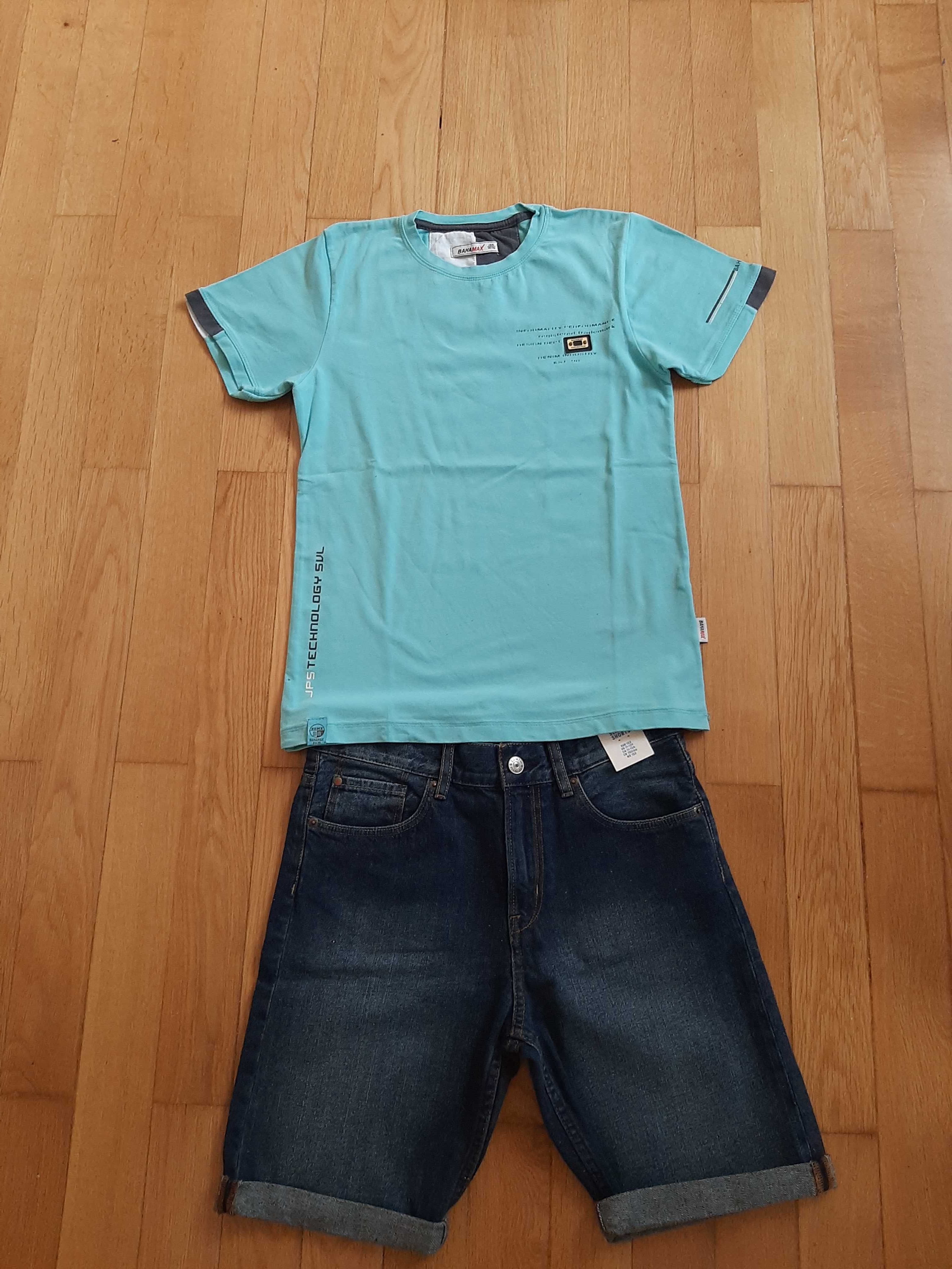НОВ къс панталон H&M, нови блузки H&M и яке Kipsta за 12г. момче.