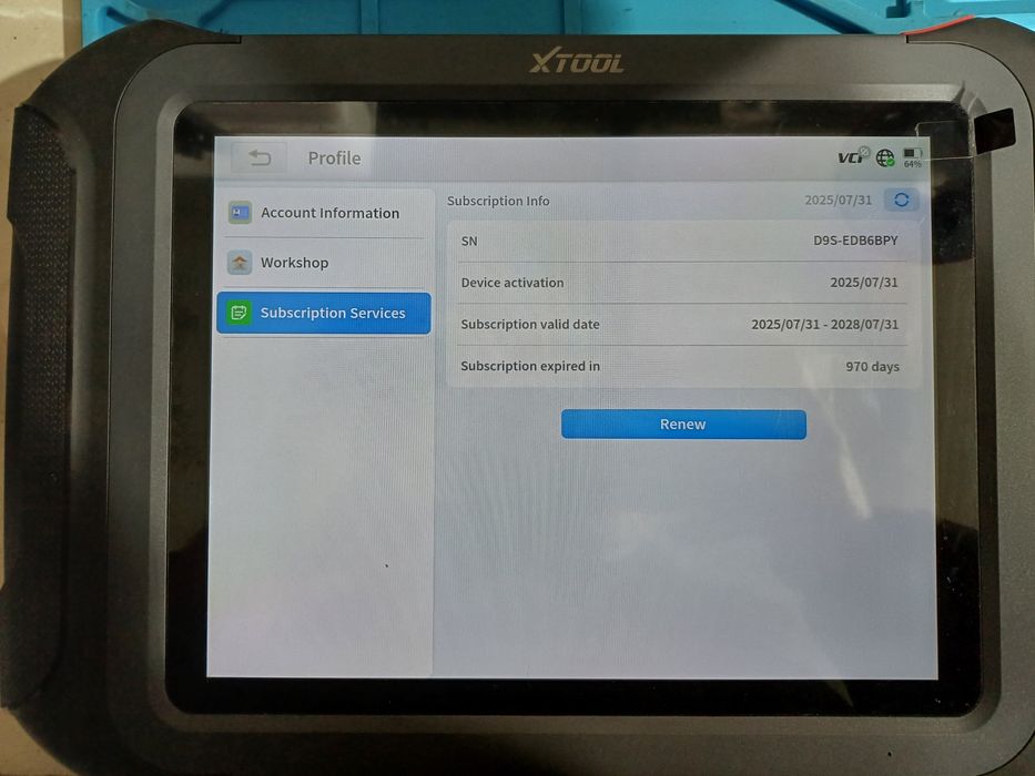 Xtool d9s tester, diagnoza auto