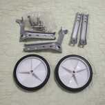 Set 2xRoti auxiliare bicicleta, Childghood, Plastic/Metal, Negru/Alb