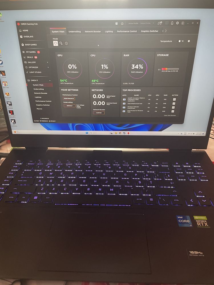 HP Omen 17,3’’ 2k 165HZ 3070 ti i7 12800HX  in garantie