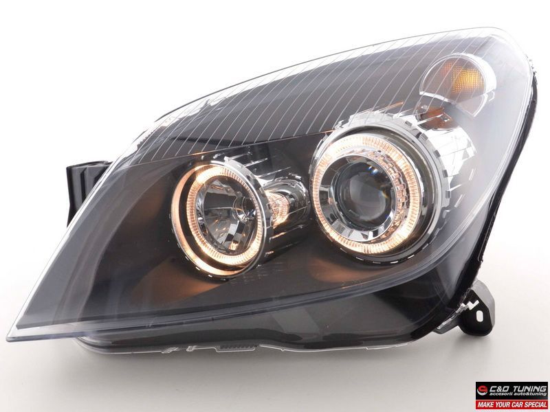 Faruri Tuning Angel Eyes Opel Astra H - DEPO - Livrare imediata -