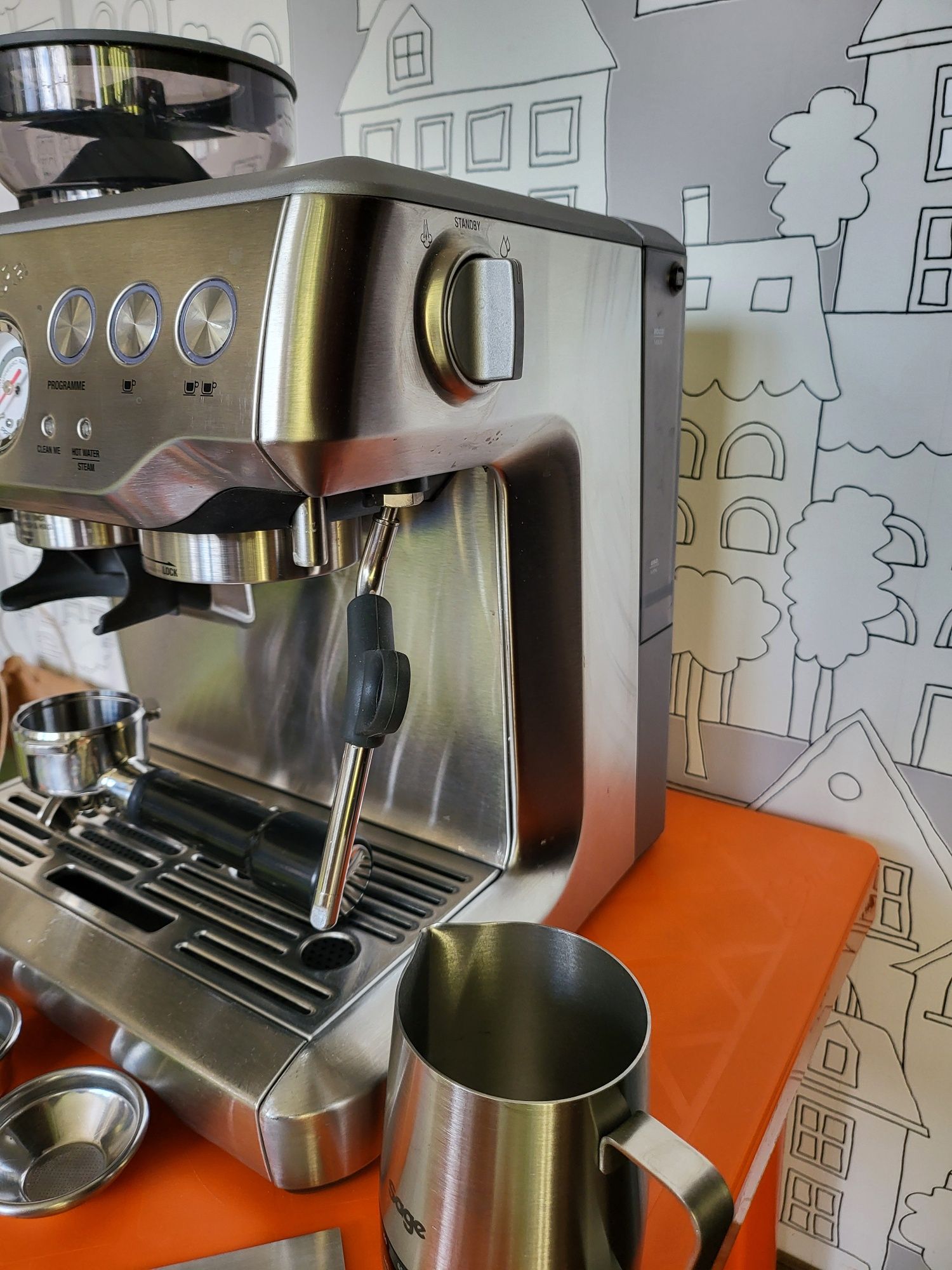 Еспресо машина SAGE Barista Express Кафемашина с кафемелачка