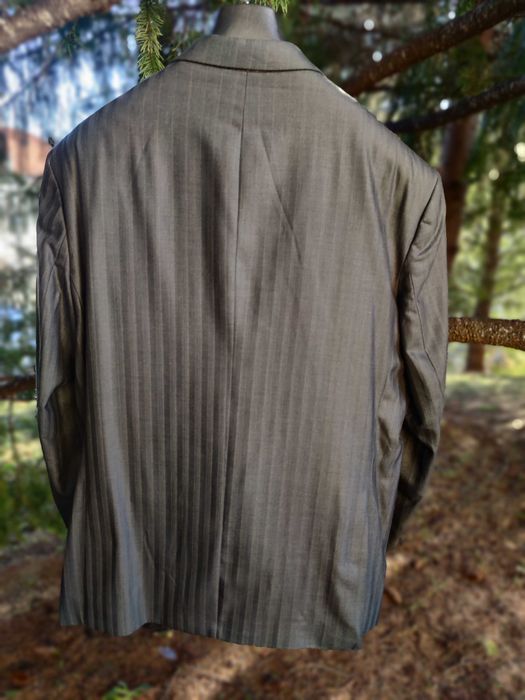 Costum Giorgio Armani ORIGINAL 58 - Gri-Lana virgina - Toamna Iarna