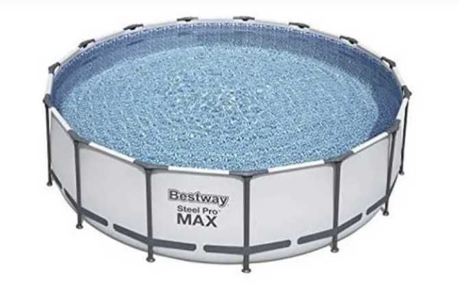 Piscina rotunda Bestway Steel Pro Max 4.57x1.22 m  noua + 4 accessorii