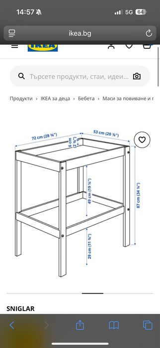 Повивалник икеа sniglar