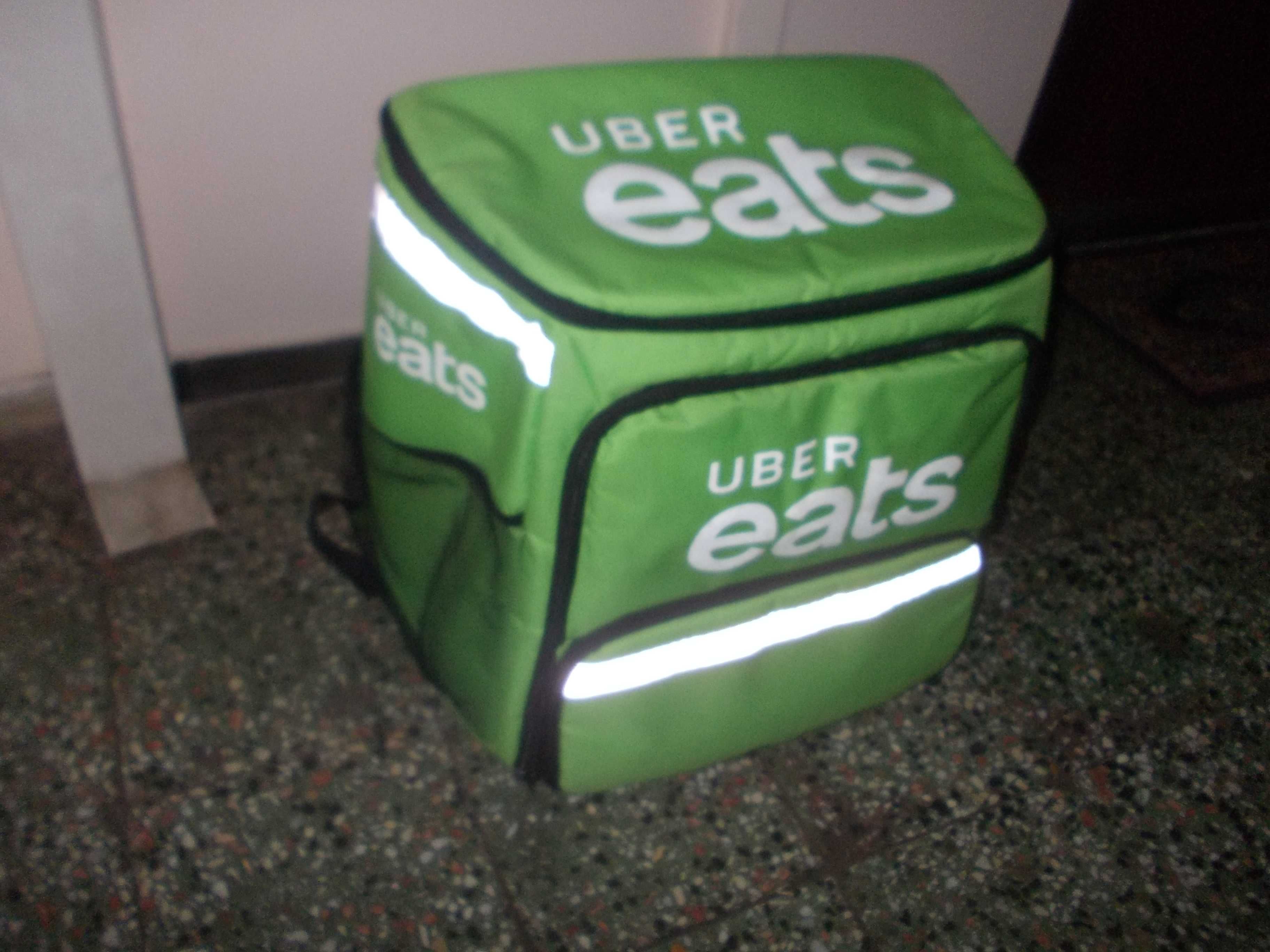 Geanta UBER EATS rucsac termoizolant mare transport alimente / bauturi