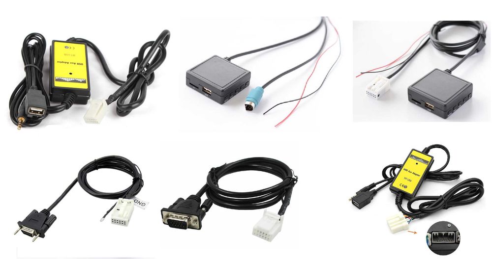 Ад-аптер Ятур AUX USB Toyota Alpine Audi WV Mazda Honda BMW Мерседес