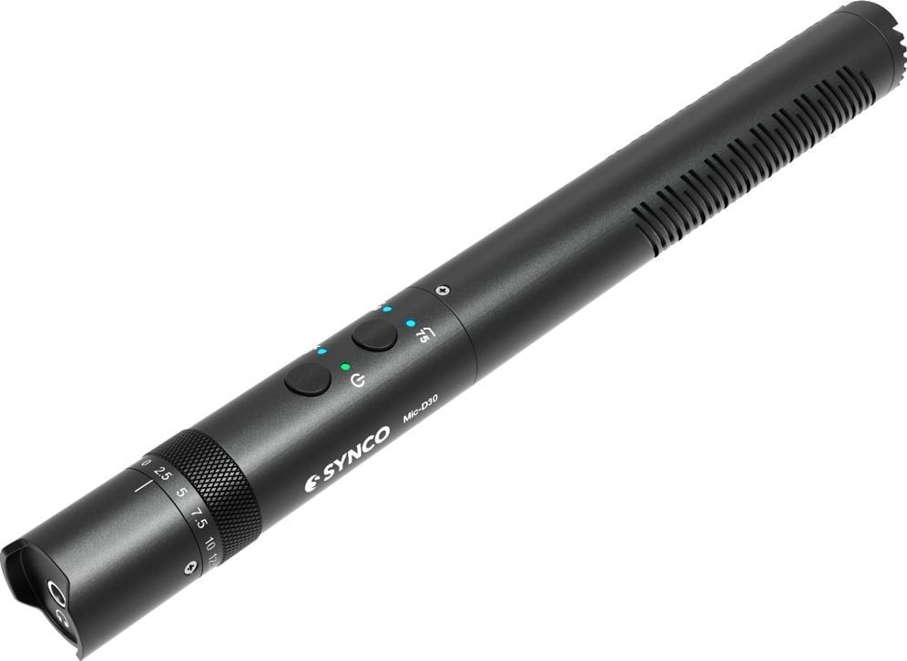 Microfon Broadcast Mic-D30 SYNCO Shotgun Jack 3.5mm, USB-C, Supercardi