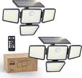 Philips Соларна охранителна лампа PIR сензор за движение,196 LED, 2 бр