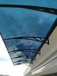 Copertină profesională Aluminiu + Plexiglas – TRANSPORT GRATUIT