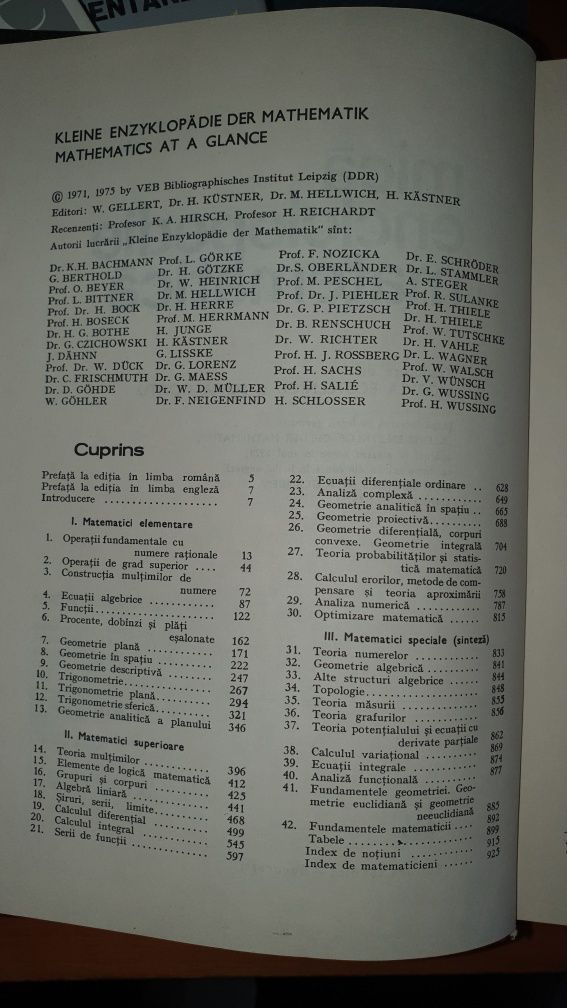 Enciclopedie de matematica