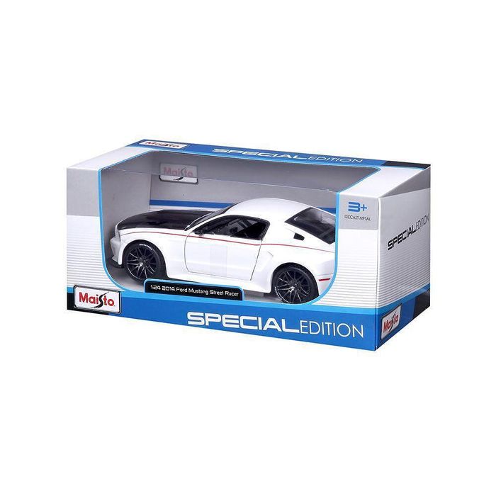 Maisto sp edition кола new ford mustang street racer бяла