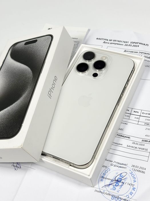 Apple iPhone 15 Pro 256GB - White Titanium