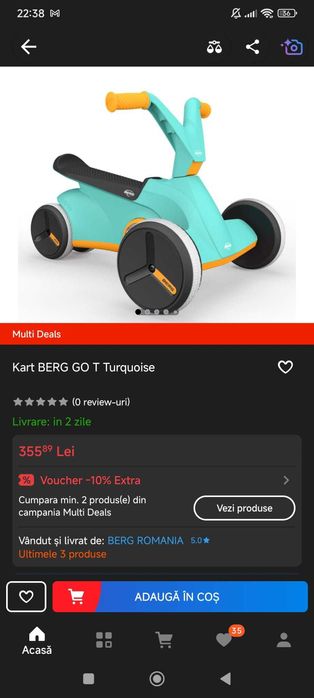 Bicicleta copii Kart