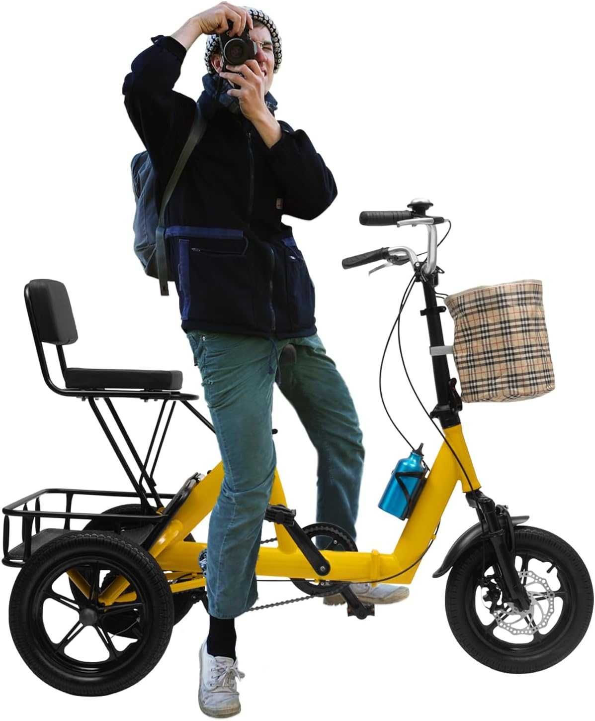 Tricicletă pliabila de 14 inchi pentru adulți