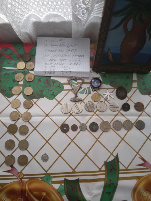 Monede vechi de colectie și tablouri de colectie