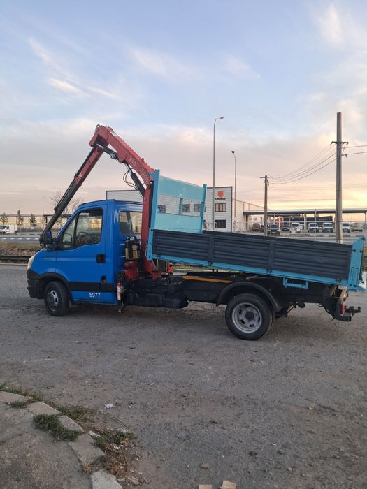 Iveco daily basculabil cu macara
