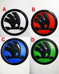 Set 2 Embleme Skoda Superb Octavia Fabia Capota Portbagaj 80 90mm