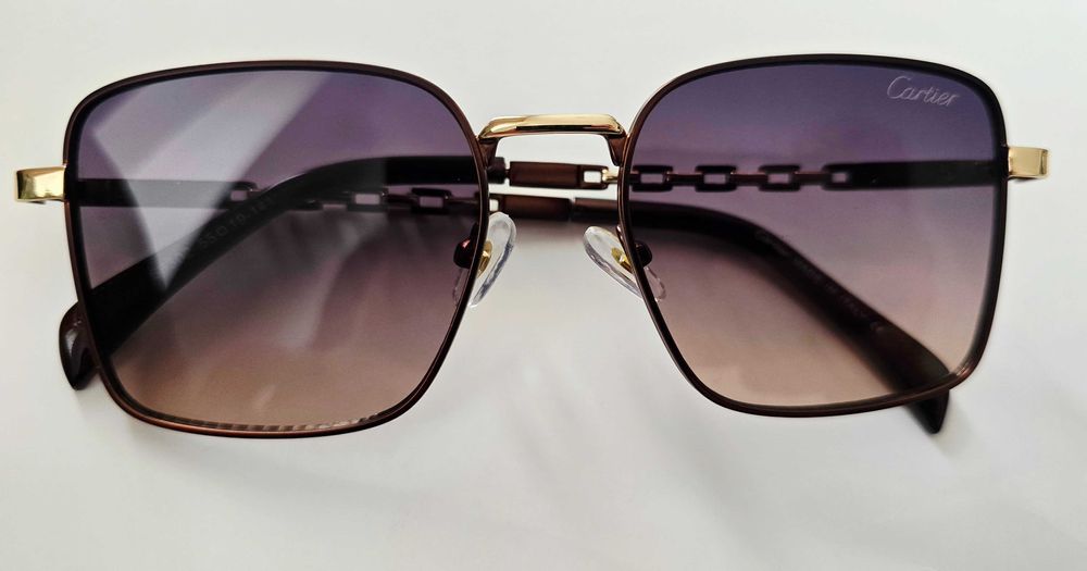 Ochelari de soare Cartier Chain 66302 Gold UV400