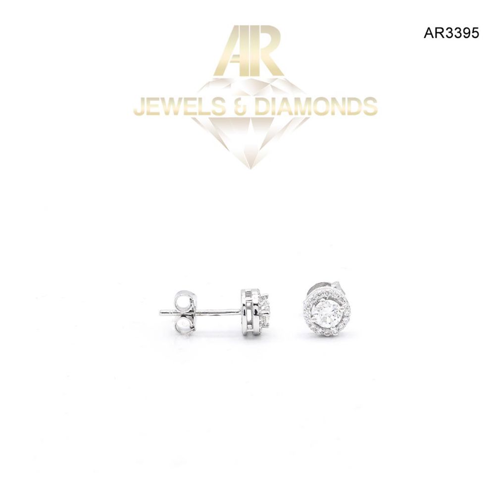 Cercei Aur Alb 14 K cu DIAMANTE model nou ARJEWELS(AR3395)