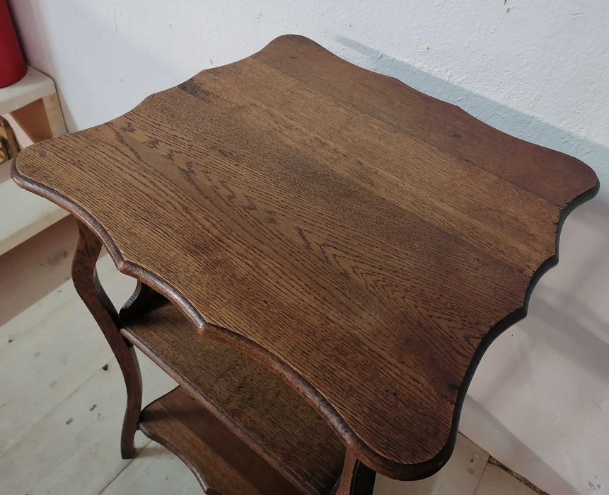 REDUCERE - Masuta/Etajera veche din lemn masiv de stejar /Piedestal