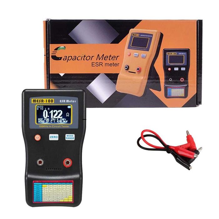 MESR 100 V2 ESR tester condensator aflat in circuit