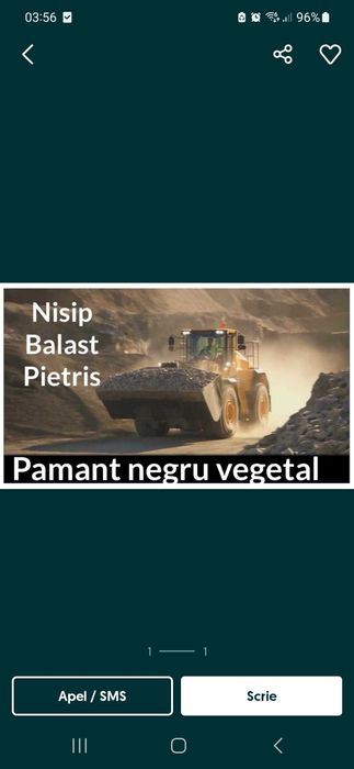 Nisip balast piatră concasata