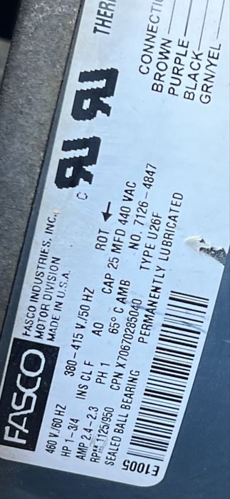 Fasco OEM ventilator  Rophtof