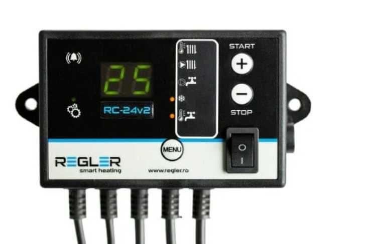 RC24v2 controler pompă IC și ACM automatizare cazan lemn