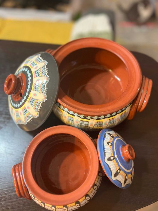 Set două oale din lut