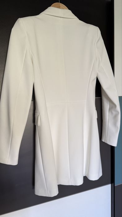 Sacou Zara alb casual