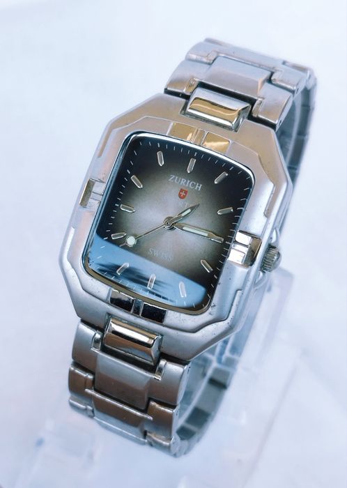 Ceas bărbătesc Zurich Swiss cu quartz, carcasă și curea din oțel inox