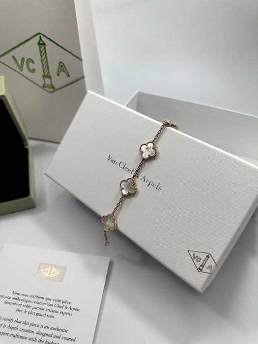Bracelet Van Cleef & Arpels 5 motifs Rose Gold 750 Mother of Pearl