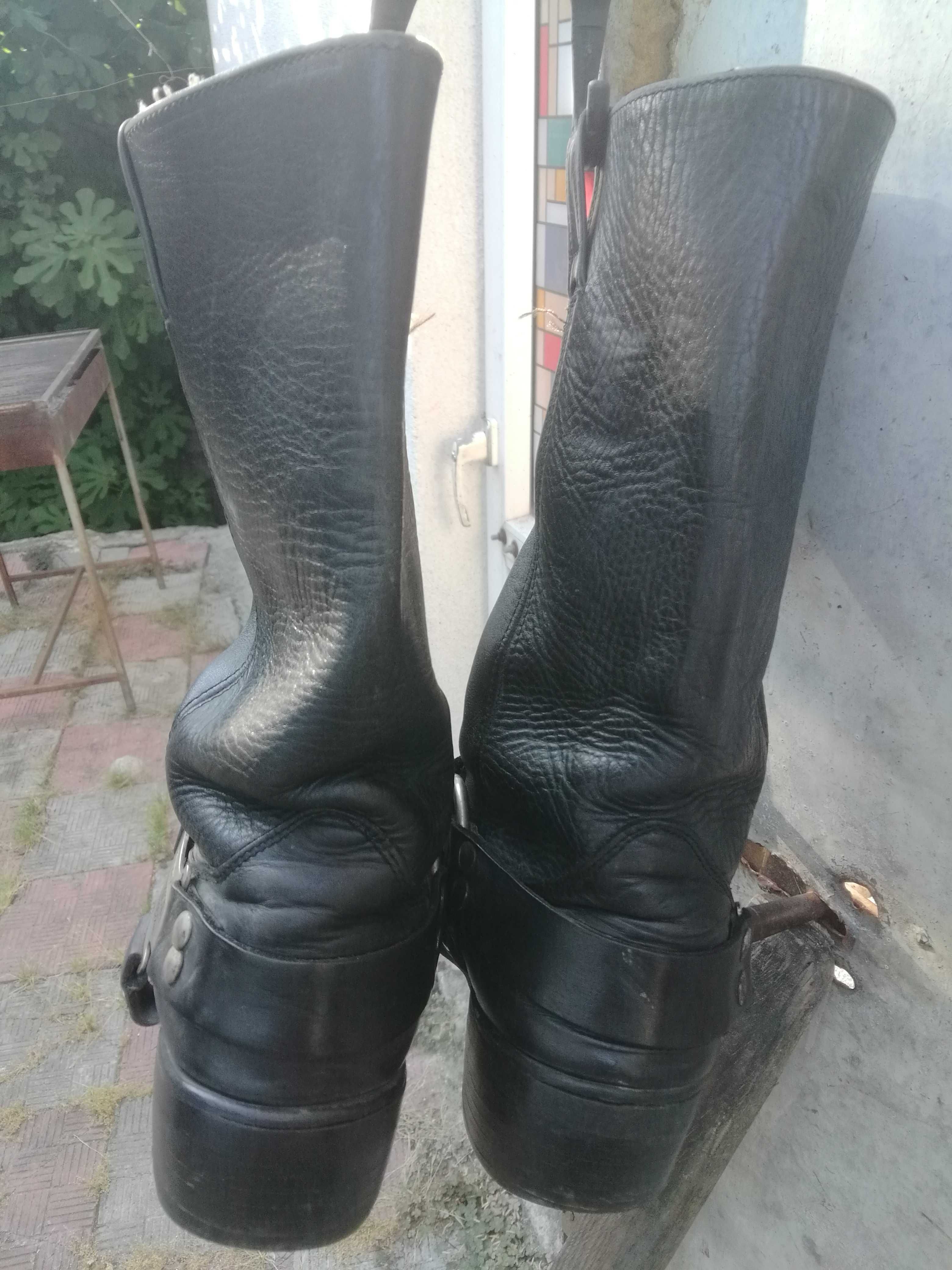 Cizme Piele moto Harley Davidson mărimea42 2perechi