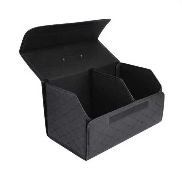 Сгъваема кожена кутия органайзер за багажник на кола