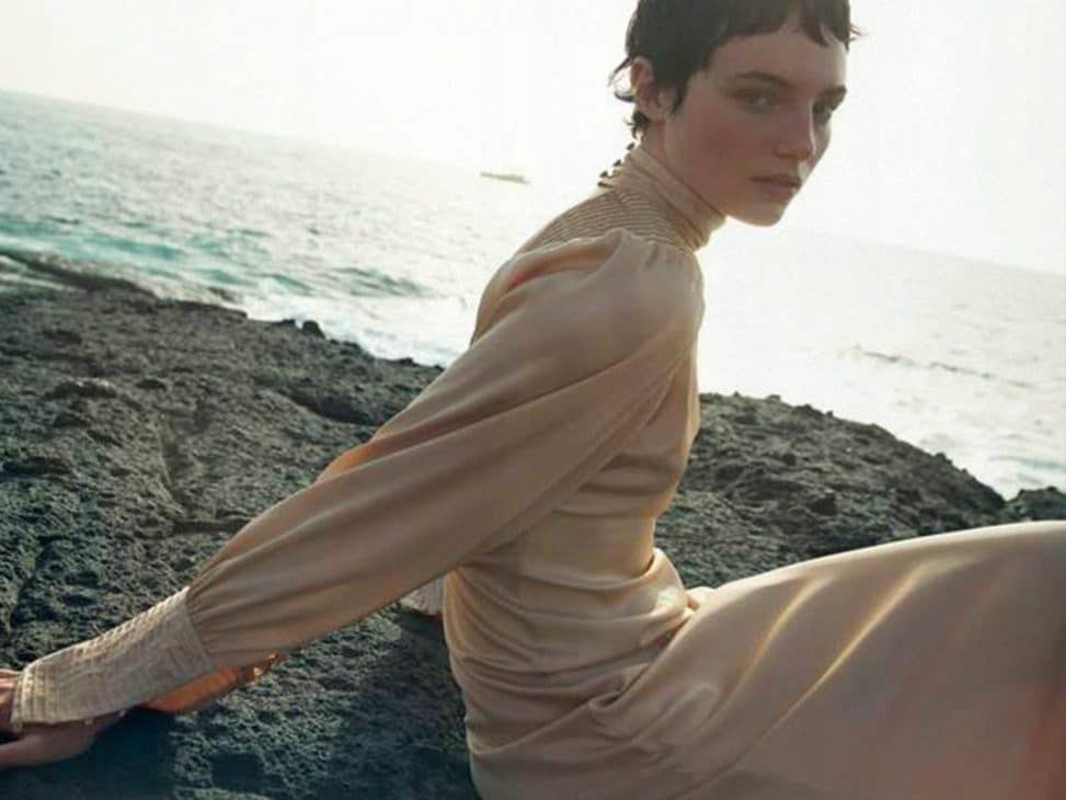 Rochie satinata Zara limited edition