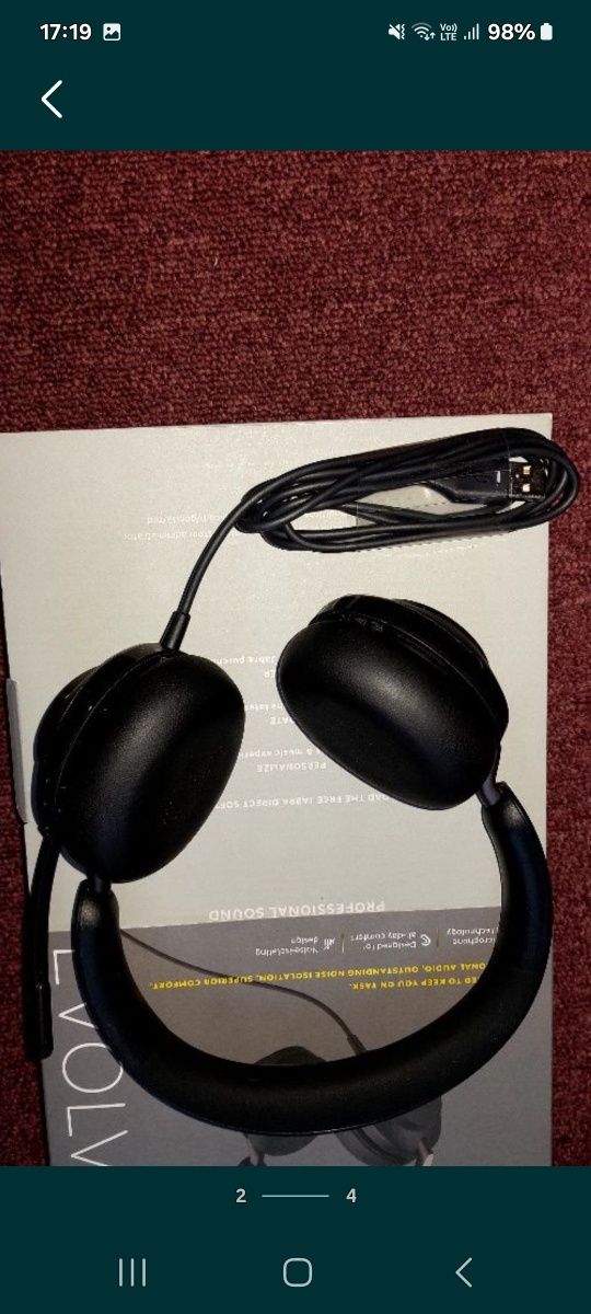 Căști cu microfon profesionale jabra evolve 2 40 noi