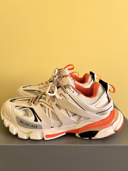 Balenciaga track white-orange