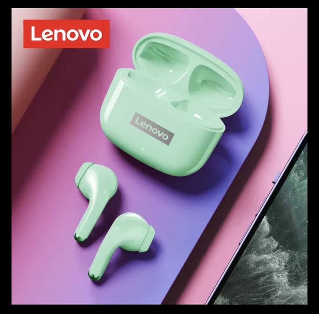 Bluetooth слушалки Lenovo LP40 Pro зелени