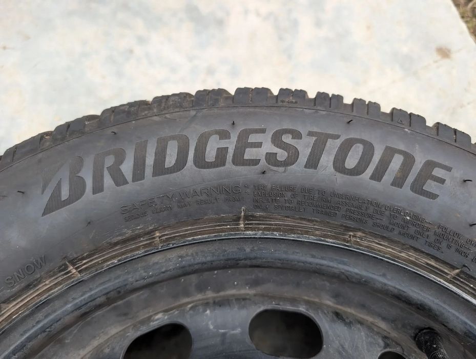 Janta tabla 15'' 4x108 Roata Rezerva FORD Transit Tourneo Courier Renault Peugeot cauciuc 195/60R15 Bridgestone ET76-1100-AB BB / 2150850