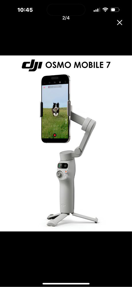 Dji osmo mobile 7 pachka 2 soat ishlagan
