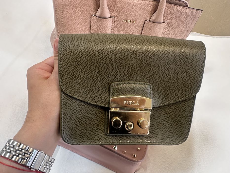 Чанти Фурла Furla Като Нови 100% Италианска Естествена Кожа