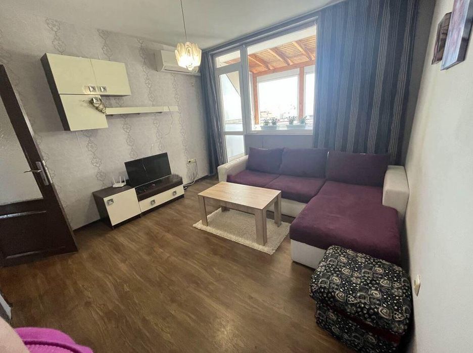 Дава се под наем Двустаен апартамент в Бургас, Меден рудник - зона А - 50 кв.м за 331.5 € - Снимка #1