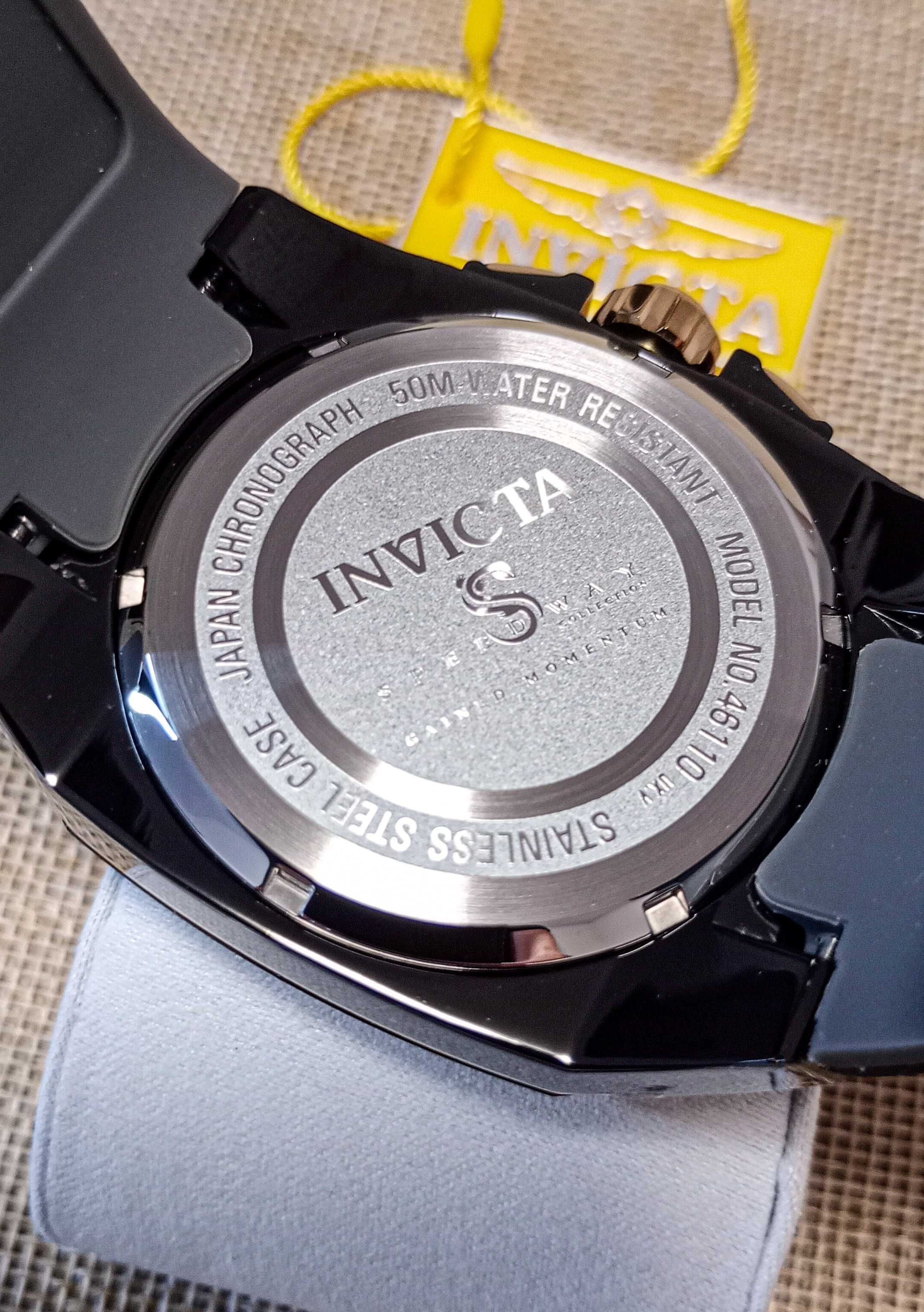 Ceas Invicta Speedway Chronograph Quartz Black Dial – Barbati
