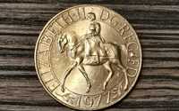 Moneda comemorativa Elizabeth.II DG.REG FD 1977