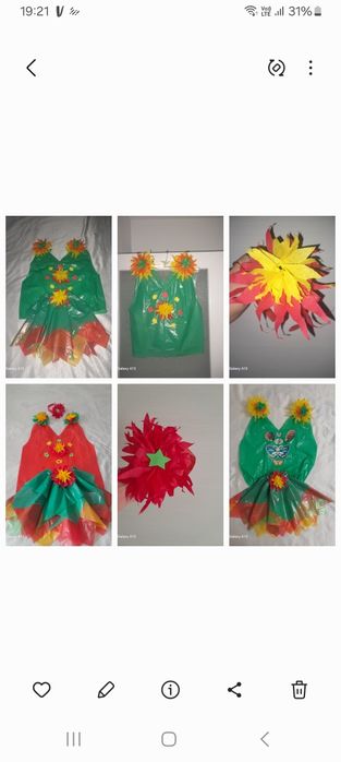 Costume copii materiale reciclabile
