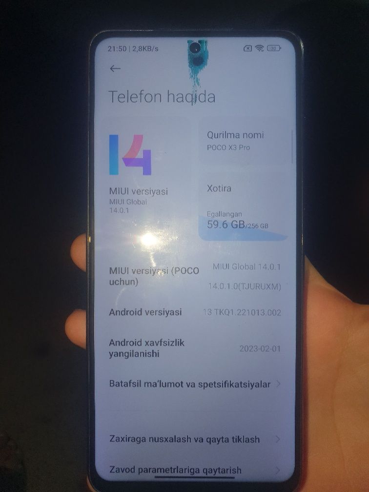 Poco x3 pro. 8/256