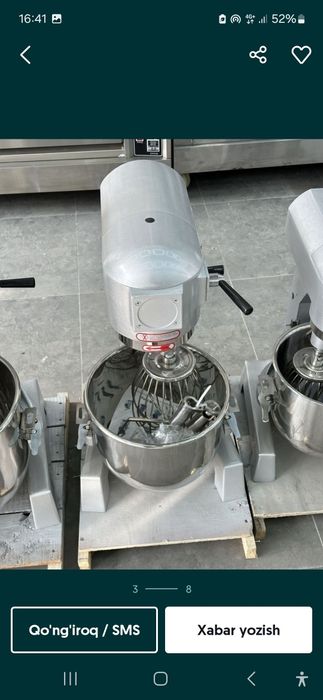 Mikser миксер 30 20L 10L Xitoyda va Turkiyada ishlab chiqarilgan